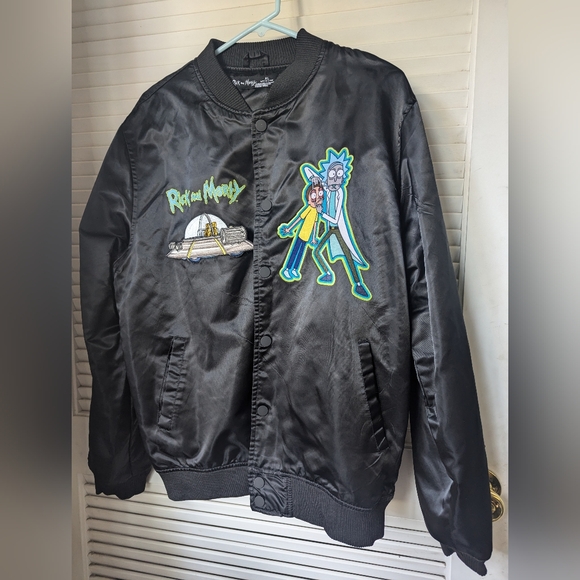 Rick And Morty Graphic Bomber Jacket black size XL - Picture 12 of 15
